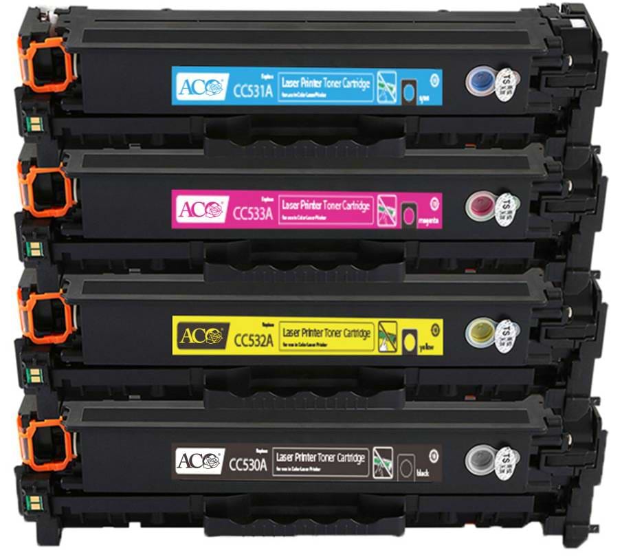Картридж для цветных лазерных принтеров ACO для HP Color LJ Pro M479/ M454dn/Enterprise M455dn/M480f Black HP 415A  аналог W2030A (ACO-W2030ANC) без чипа - Фото 1