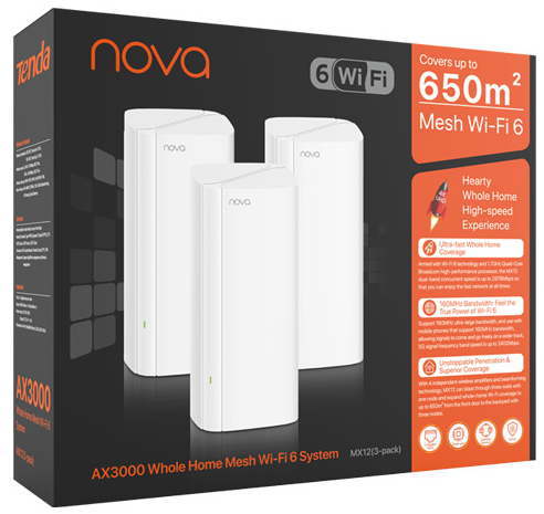 Фото - MESH система WiFi6 Tenda MX12 (3-pack)