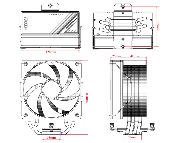 Фото - Процесорний кулер ID-Cooling Frozn A410 Black