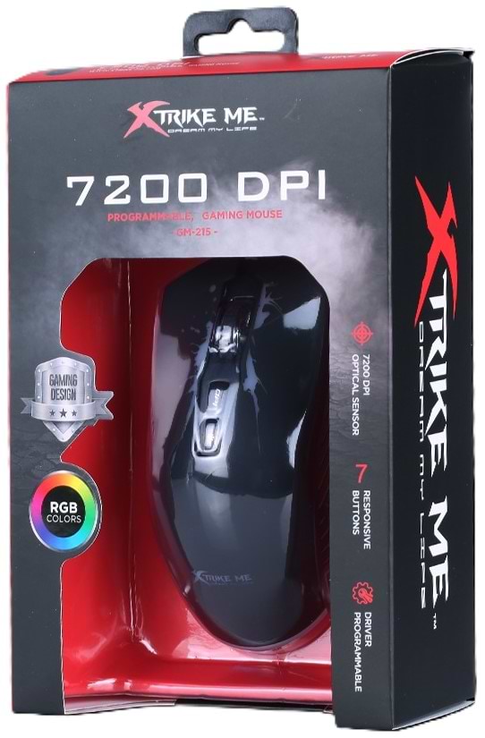 Фото - Миша дротова ігрова XTRIKE ME GM-215