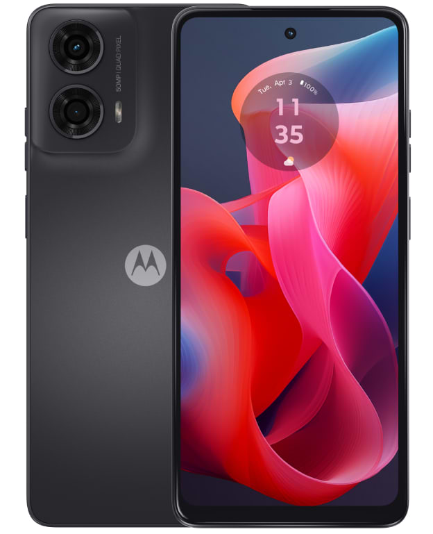 Смартфон Motorola G24 4/128Gb Matte Charcoal - Фото 1