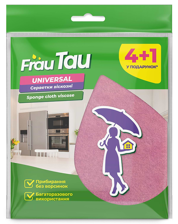 Фото - Салфетка бытовая Frau Tau Universal  4+1 шт (4820263230961)