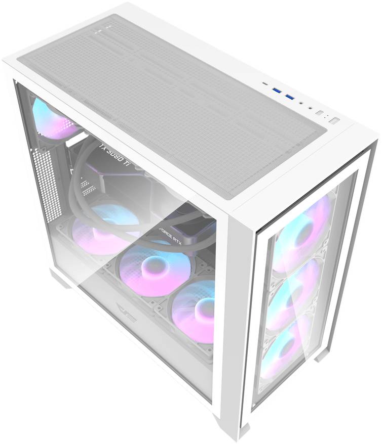 Фото - Корпус DarkFlash DRX90 GLASS White