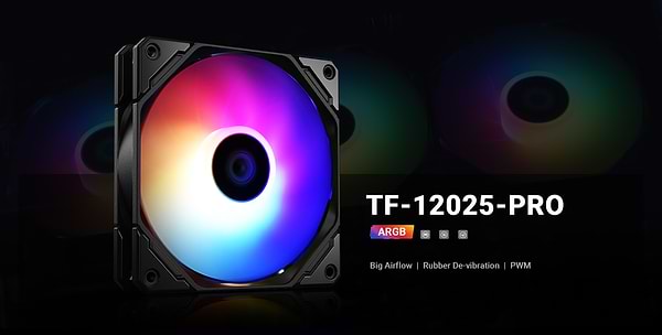 Фото - Корпусный вентилятор ID-Cooling TF-12025-PRO-ARGB