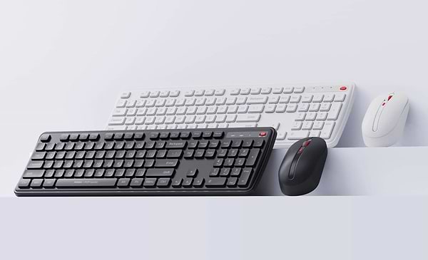 Фото - Клавіатура + миша бездротова Xiaomi MiiiW Keyboard and Mouse Combo Gen 3 PB03 White (MW24PB03) UA