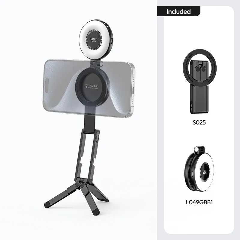 Підставка для мобільного пристрою Ulanzi MA60 Foldable Magnetic Phone Tripod Black (S025)