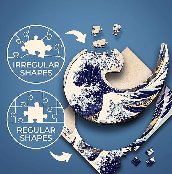 Фото - Пазли (5-7 років) Trefl Велика хвиля в Канагаві - Хокусай Кацусіка 200 елм. (20250)