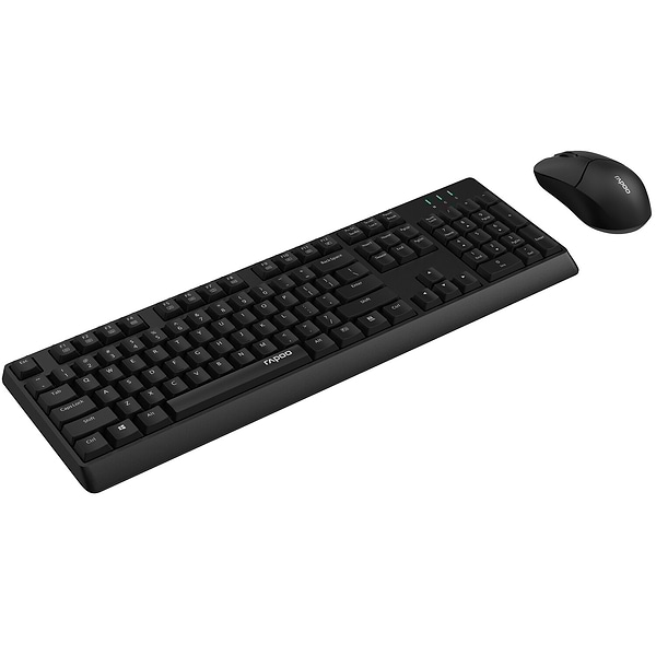Фото - Клавиатура+мышь беспроводная Rapoo X1500 Black