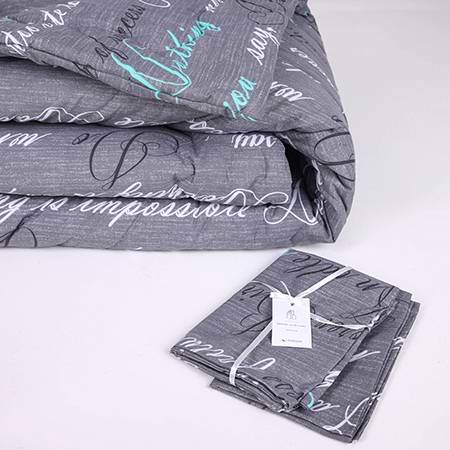 Ковдра зимова двоспальна євро MirSon антиалергенна №201 Сolor Fun Line 17-0003 Tulio Eco-Soft 220х240 + нав. 2 шт. (2200010853308)