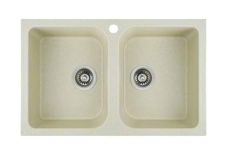 Мойка кухонная Platinum 7648W TWIN глянец Песок