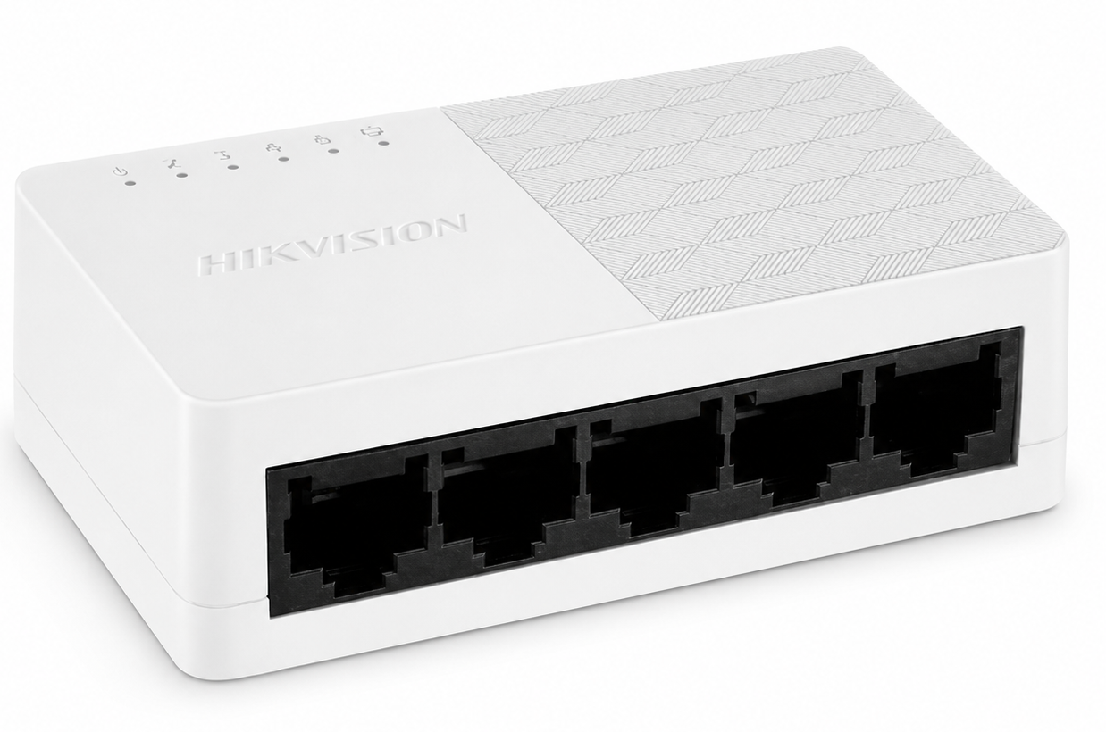 Коммутатор локальної мережі (Switch) Hikvision DS-3E0105D-O