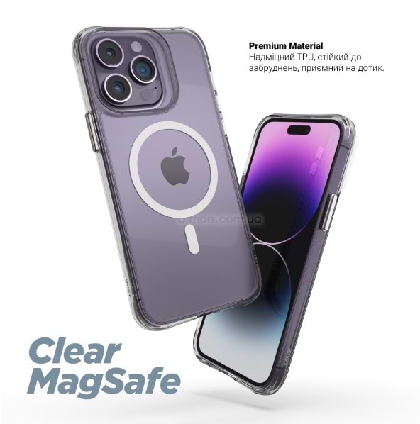 Фото - Чохол для смартфону Armorstandart Clear Magsafe for Apple iPhone 17e / 16e Transparent (ARM83849)