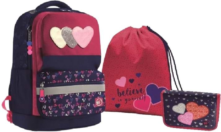 Рюкзак школьный YES S-30 Juno XS Collection ''Heart beat'' 3 пр. (557954)