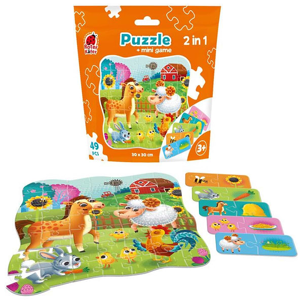 Фото - Пазли (3-4 роки) Roter Kafer 2 в 1 Ферма (RK1140-05) Фото - Пазли (3-4 роки) Roter Kafer 2 в 1 Ферма (RK1140-05)