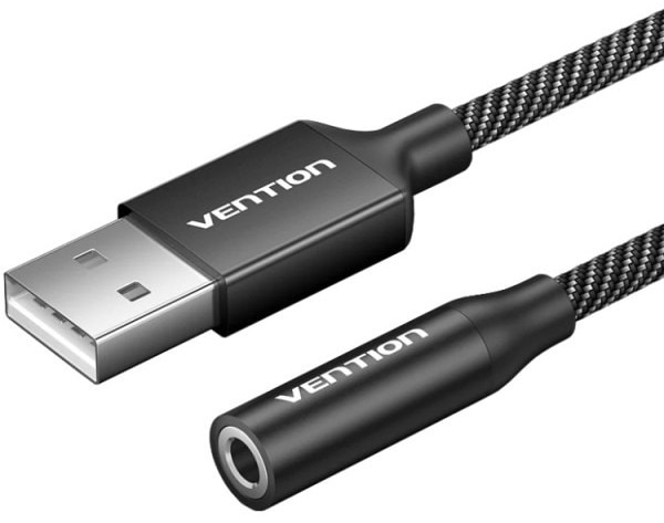 Звуковая карта Vention USB 2в1 AUX jack TRRS Ear 0.25 м (CVEBC)