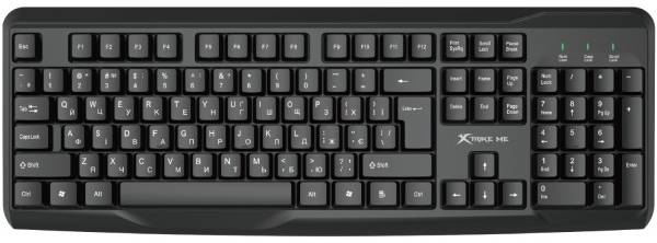 Фото - Клавіатура+миша XTRIKE ME 1000dpi USB Black (MK-207UA)