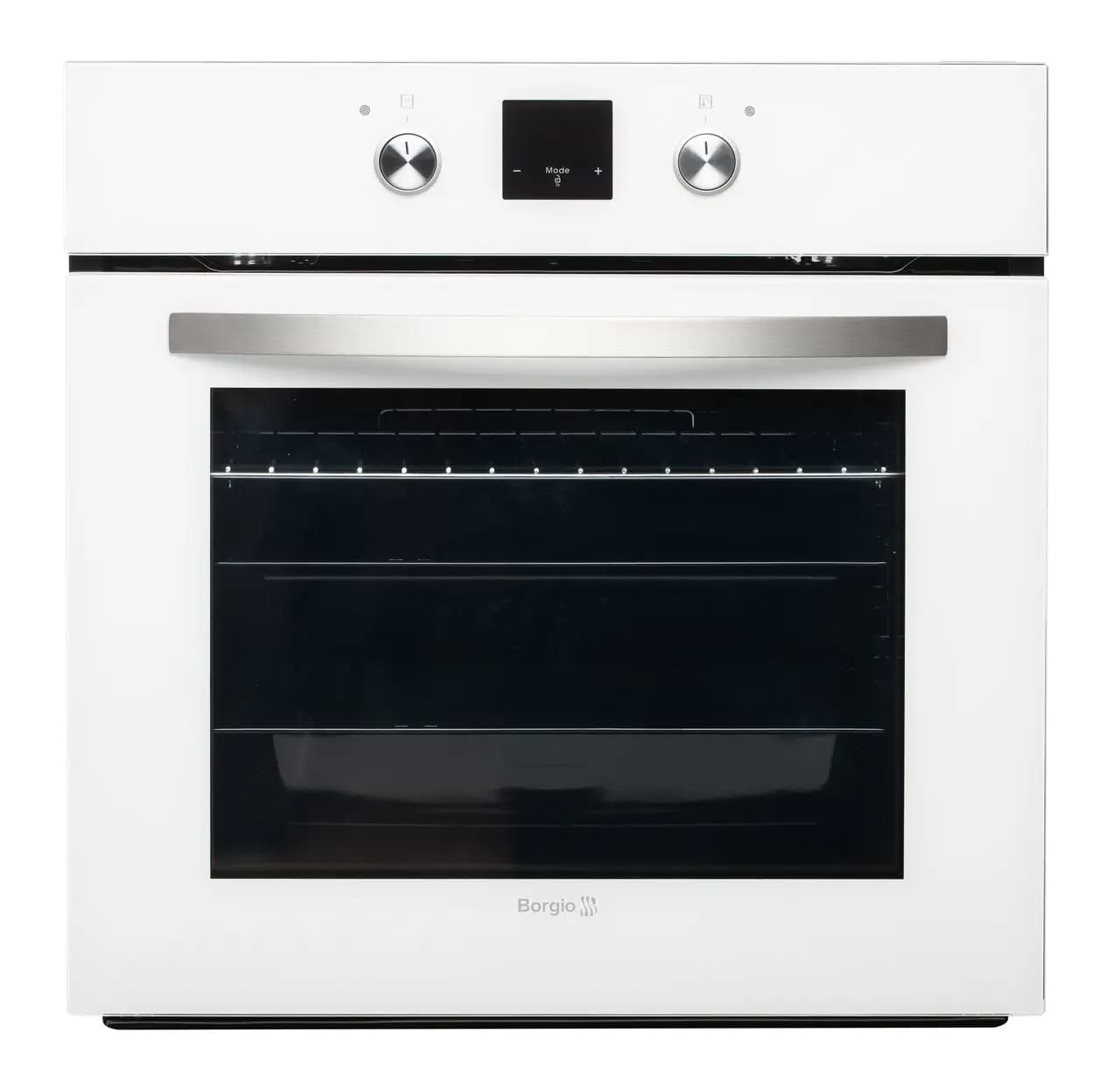 Духовой шкаф электрический Borgio OME 208.01 White Glass - Фото 1