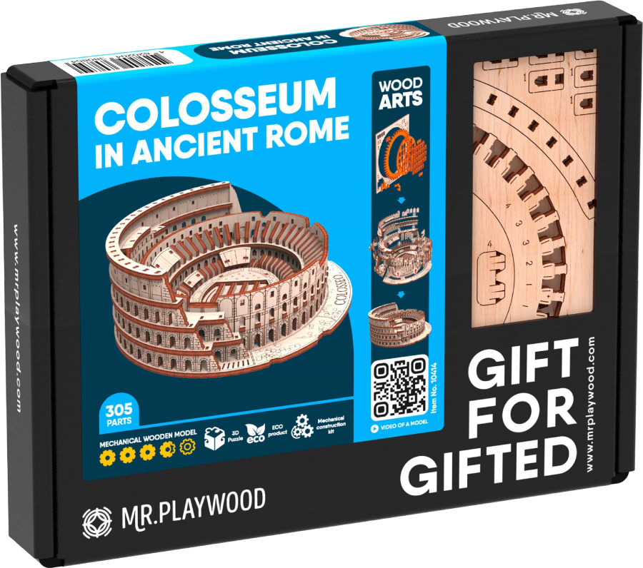 3D пазлы MRPLAYWOOD Колизей в Древнем Риме (10414)