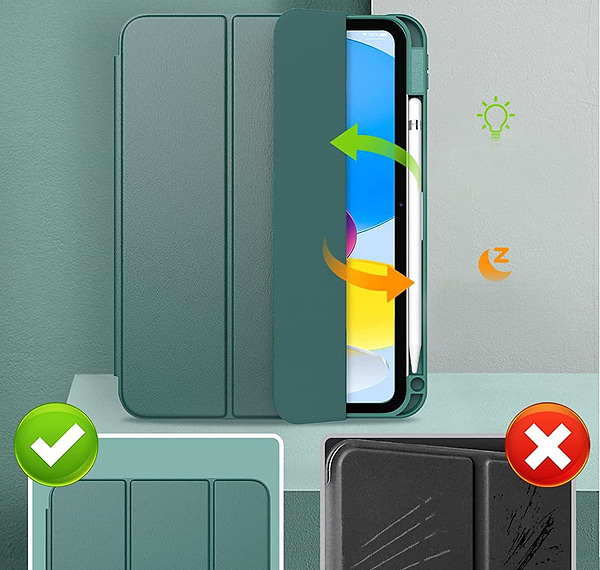 Фото - Чехол для планшета Becover Removable Case с креплением Apple Pencil for Apple iPad 10.9" (2022/2024)/iPad (А16) 2025 11" Dark Green (708763)