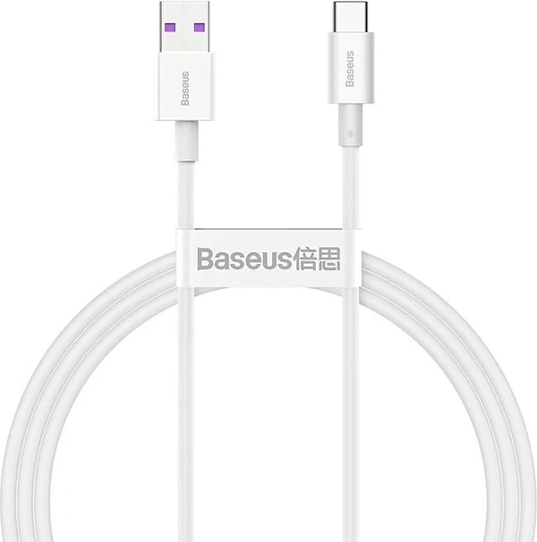 Фото - Уценка - Кабель синхронизации данных Baseus Superior Fast Charging USB-USB-C 1m White (CATYS-02)
