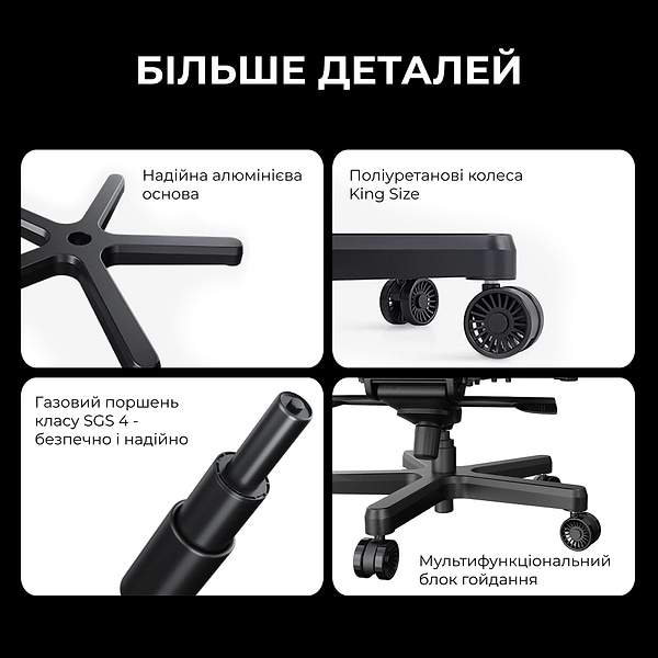 Фото - Кресло для геймеров Anda Seat Kaiser 3E XL Dark Grey Fabric (AD23YC-XL-09-GB-CF-G01)