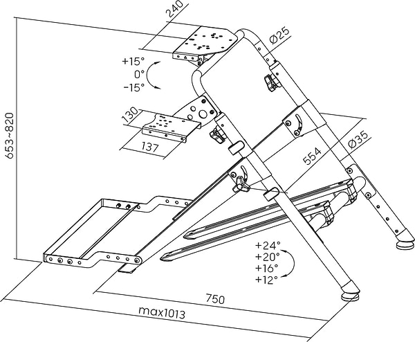 Фото - Стенд для крепления руля GamePro RS033