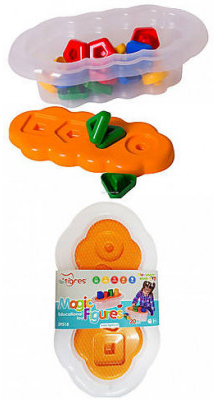 Фото - Сортер Tigres Магічні Фігурки Помаранчевий 20 ел. (39518)