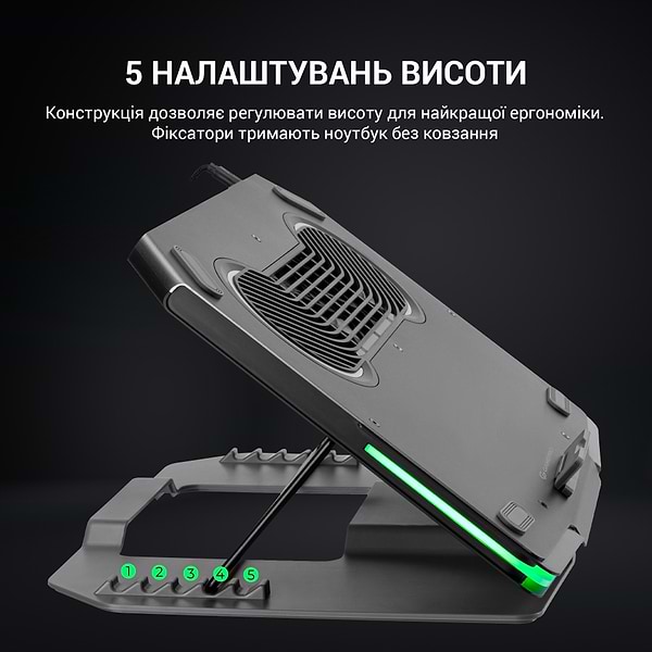Фото - Підставка під ноутбук охолоджуюча GamePro CP1540 RGB