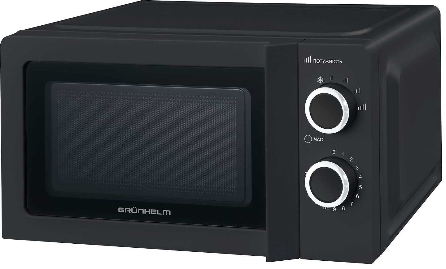 Микроволновая печь (СВЧ) Grunhelm 20MX711-B Black - Фото 1