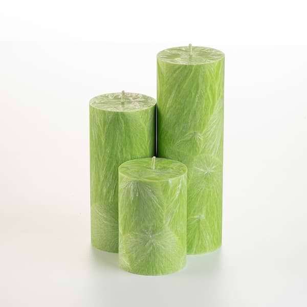 Фото - Свеча декоративная CandlesBio цилиндр 70/150 мм Лайм (WP02 70/150)