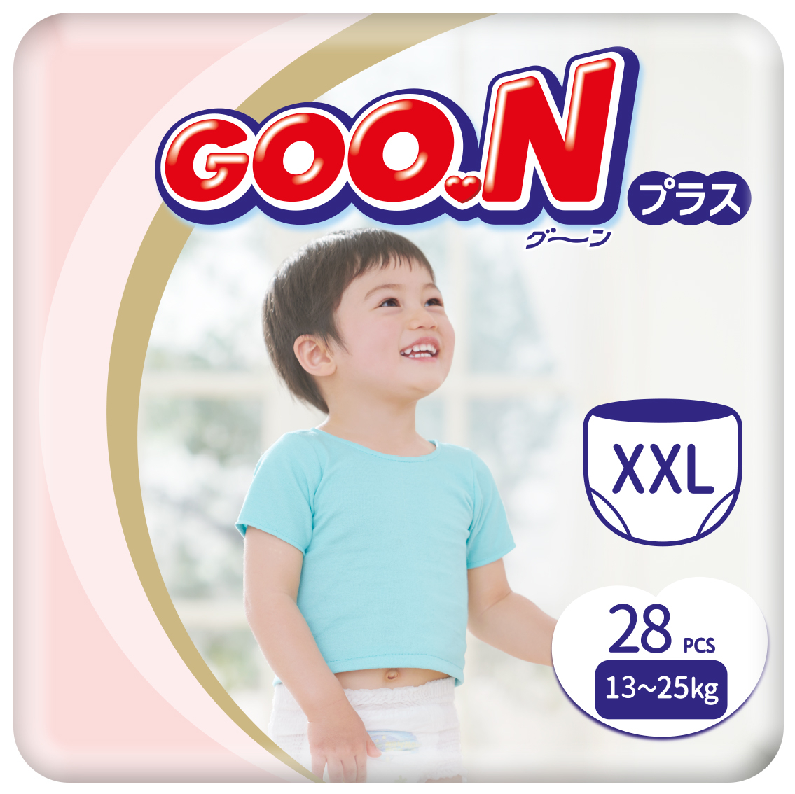 Одноразові підгузки-трусики Goo.N Plus Розмір ХXL (13-25 кг.), 28 шт. (21000634) - Фото 1