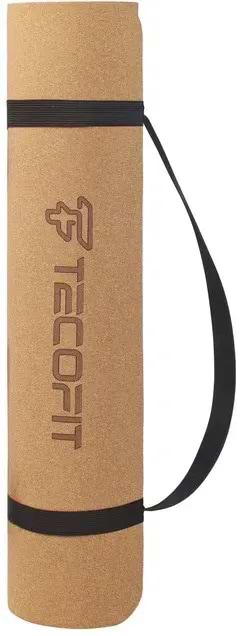 Фото - Килимок для йоги та фітнесу TECOFIT Cork TPE Yoga Mat 184 x 61 x 0.6 см Коричневий (TOP18044115)