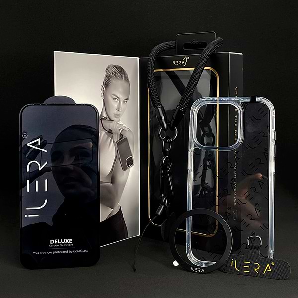 Фото - Чохол для смартфону ILera Go Ice Case Deluxe Set 4-in-1 /чохол,скло,ремінець + MagSafe/ 15 Pro Max (iLGoHnd15PrMx)