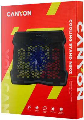 Фото - Підставка під ноутбук Canyon NS02 Cooling stand (CNE-HNS02)