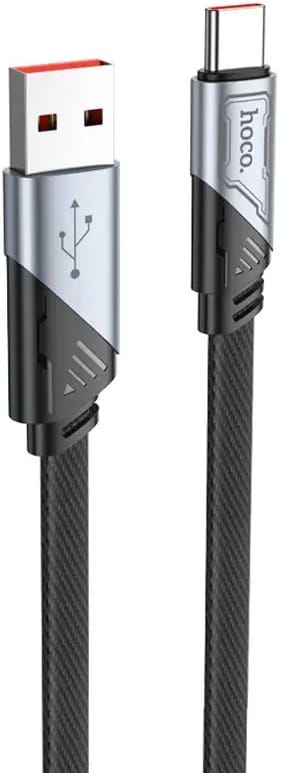 Кабель синхронізації даних HOCO U119 USB to Type-C 5A, 1.2m Black (6942007605007)