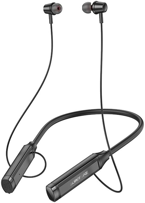 Фото - Наушники вкладыши беспроводные BOROFONE BE66 Motor neck-mounted Black (6941991109140)