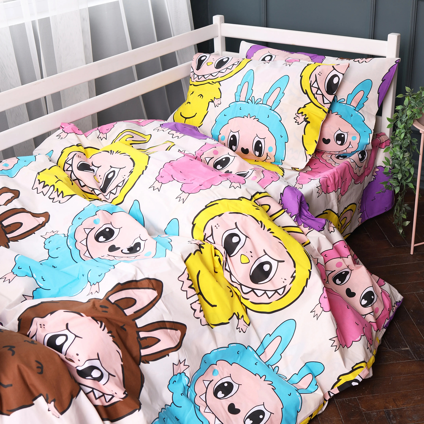 Комплект постільної білизни MirSon King Size 220х240 см 17-0865 Labubu Ranforce Elite (2200012065068)