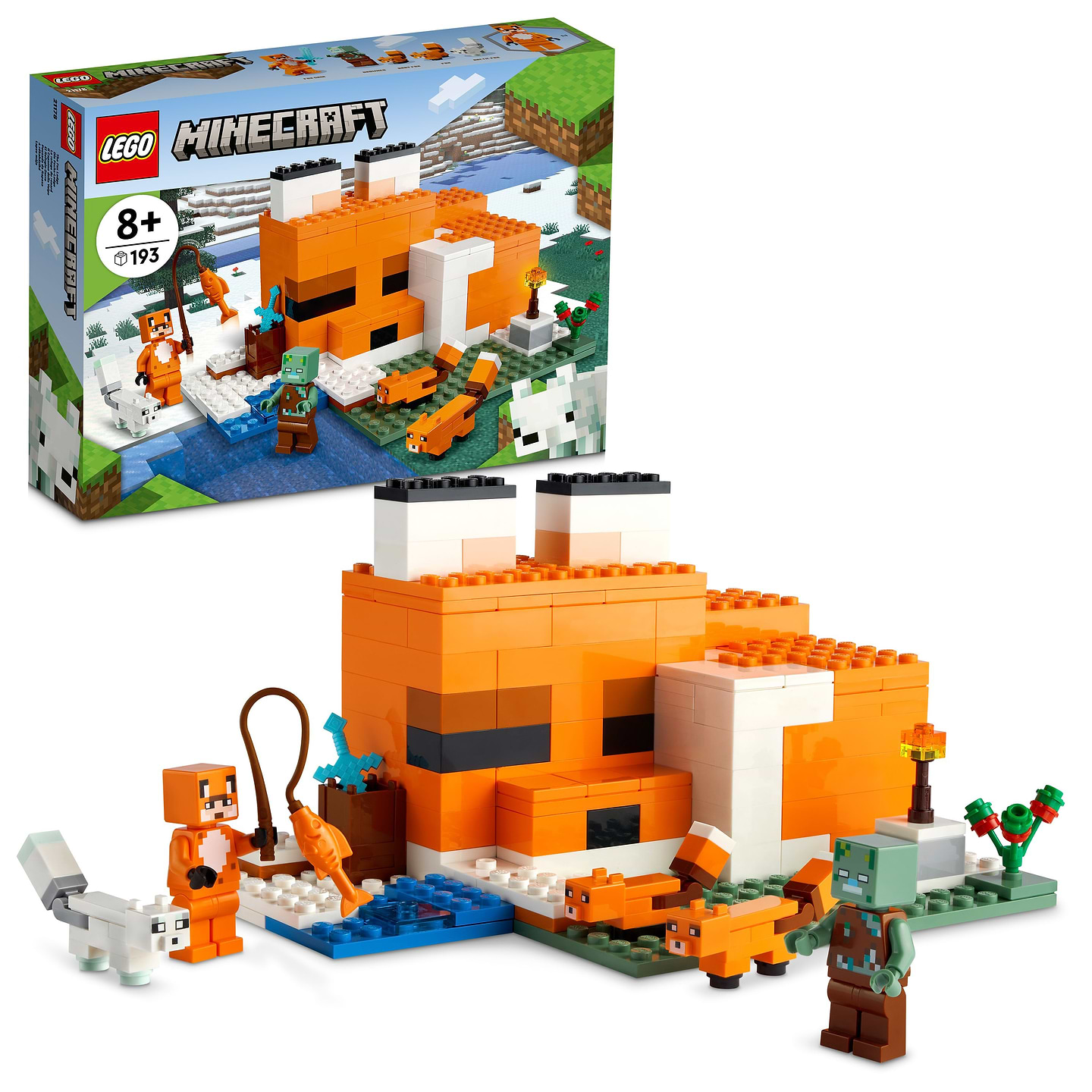 Конструктор LEGO Minecraft Лисья хижина (21178) - Фото 1