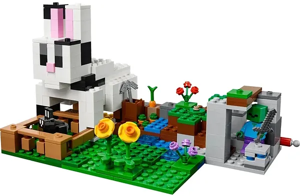 Фото - Конструктор LEGO Minecraft Кроличье ранчо (21181)
