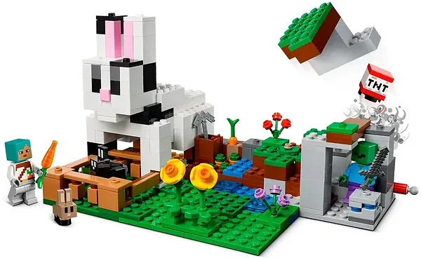 Фото - Конструктор LEGO Minecraft Кроличье ранчо (21181)