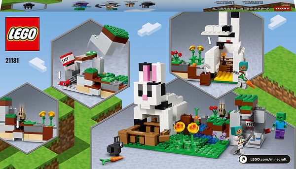 Фото - Конструктор LEGO Minecraft Кроличье ранчо (21181)