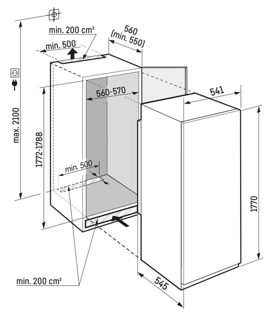 Фото - Холодильник вбудований Liebherr IRBSd 5121