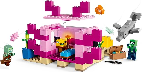 Фото - Конструктор LEGO Minecraft Дім-Аксолотль (21247)