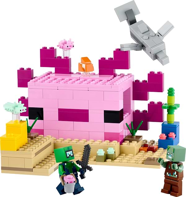 Фото - Конструктор LEGO Minecraft Дім-Аксолотль (21247)