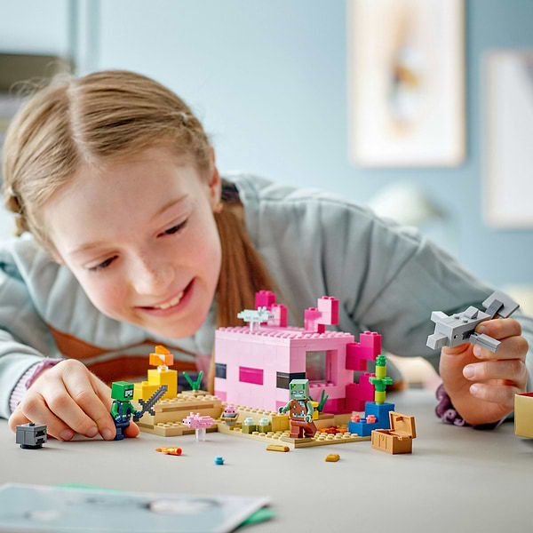 Фото - Конструктор LEGO Minecraft Дім-Аксолотль (21247)