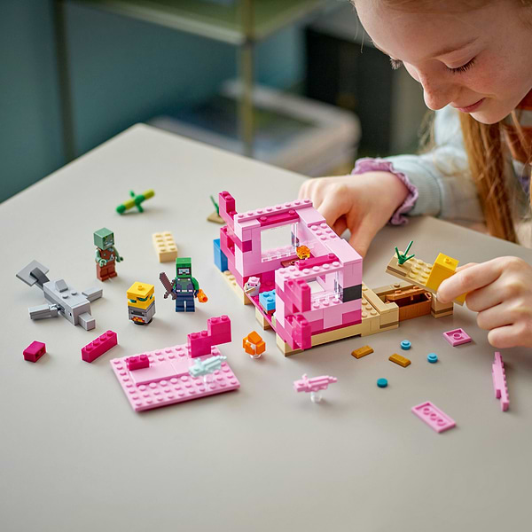 Фото - Конструктор LEGO Minecraft Дім-Аксолотль (21247)