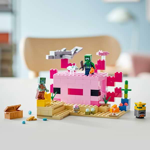 Фото - Конструктор LEGO Minecraft Дім-Аксолотль (21247)