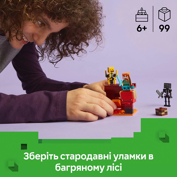 Фото - Конструктор LEGO Minecraft Битва з лавою у Незері (21266)