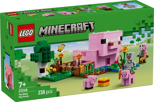 Фото - Конструктор LEGO Minecraft Будинок для поросят (21268)