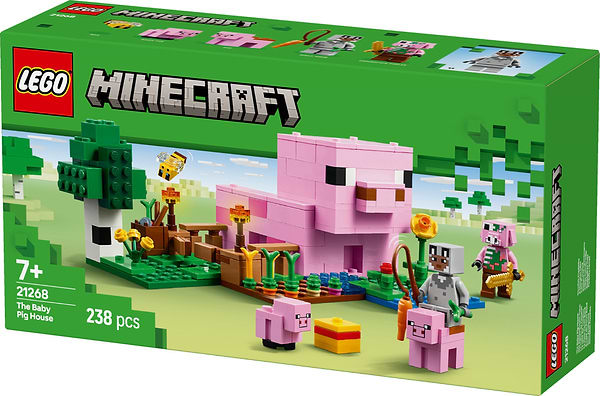 Фото - Конструктор LEGO Minecraft Будинок для поросят (21268)